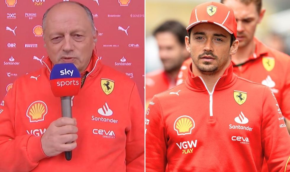 Fred Vasseur and Charles Leclerc