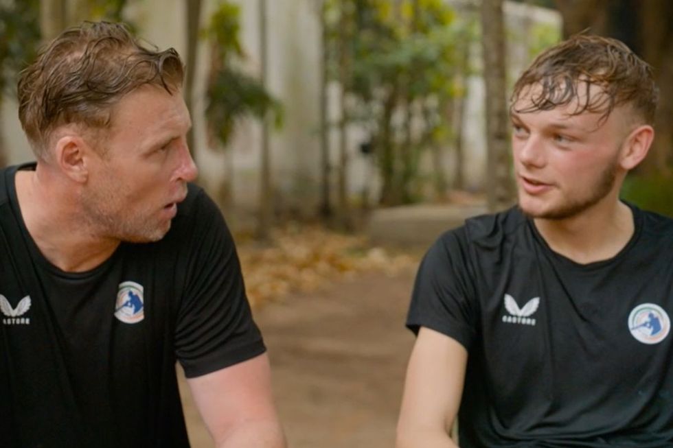 Freddie Flintoff and Eli