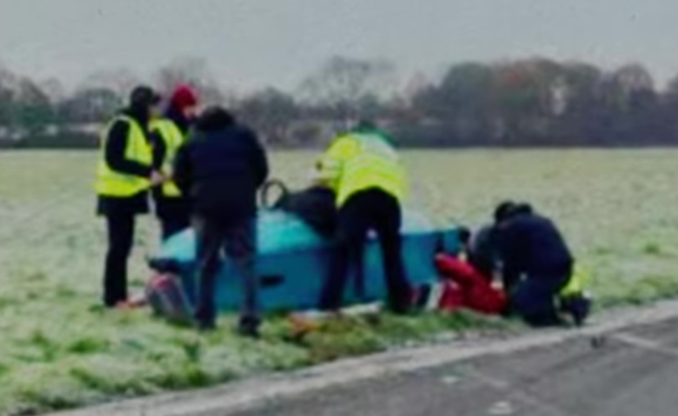 Freddie Flintoff crash