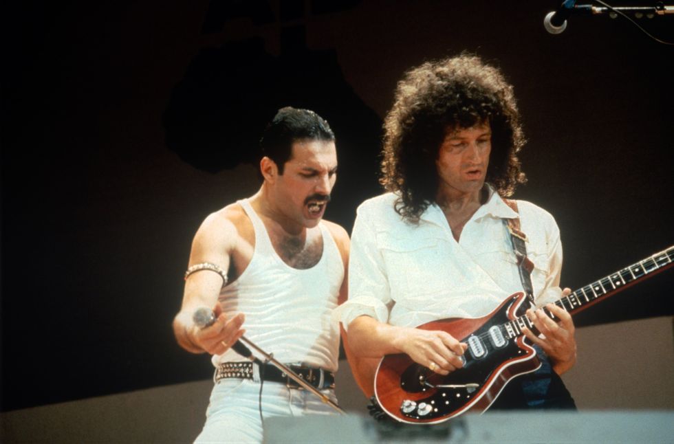 Freddie Mercury and Brian May