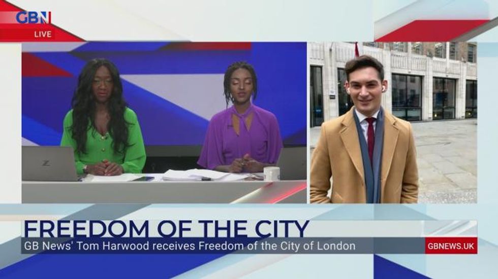 GB News' Tom Harwood receives Freedom of the City of London