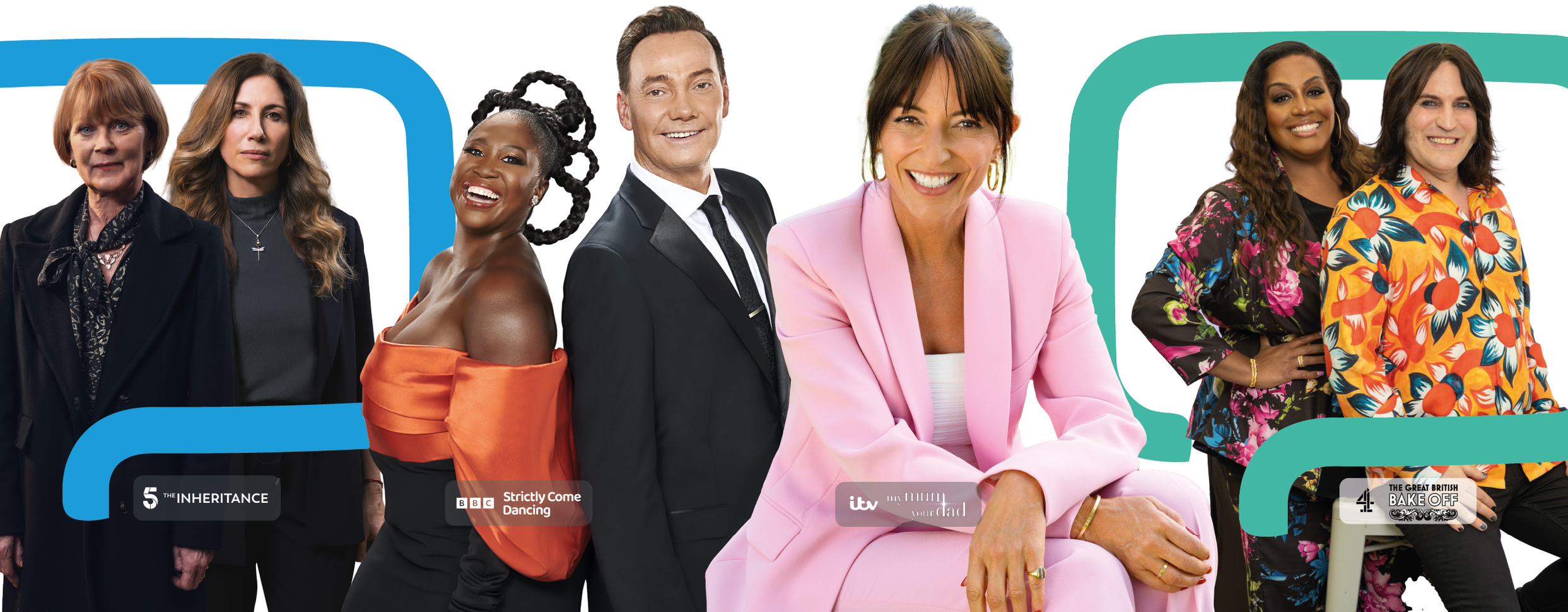 Freely promotional image highlights some of the shows available including Strictly Come Dancing and The Great British Bake Off