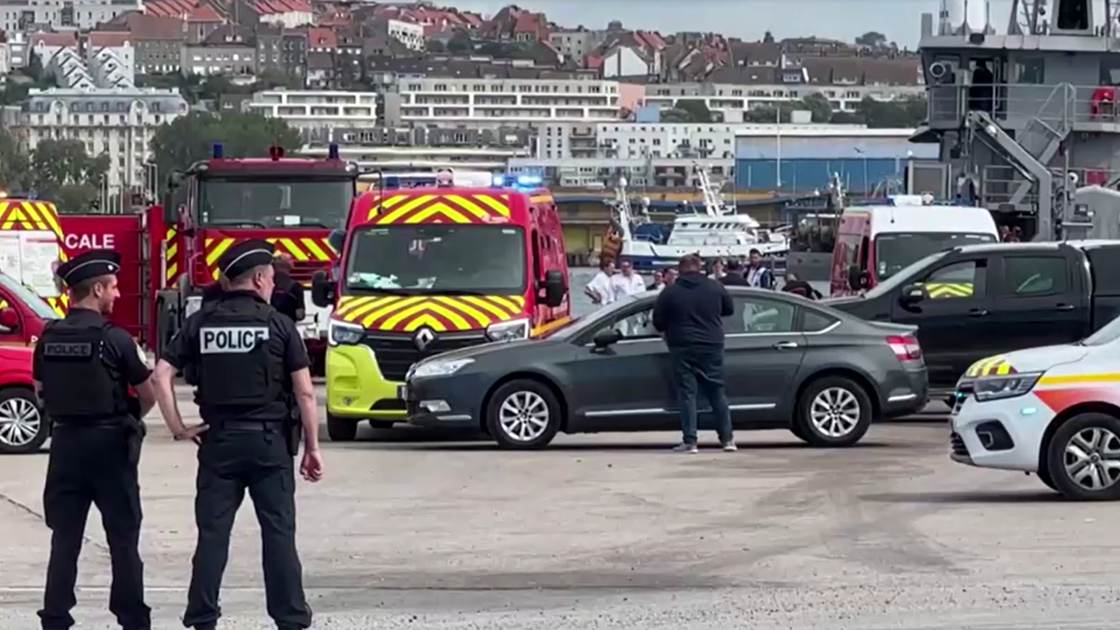 French emergency services at Le Portel