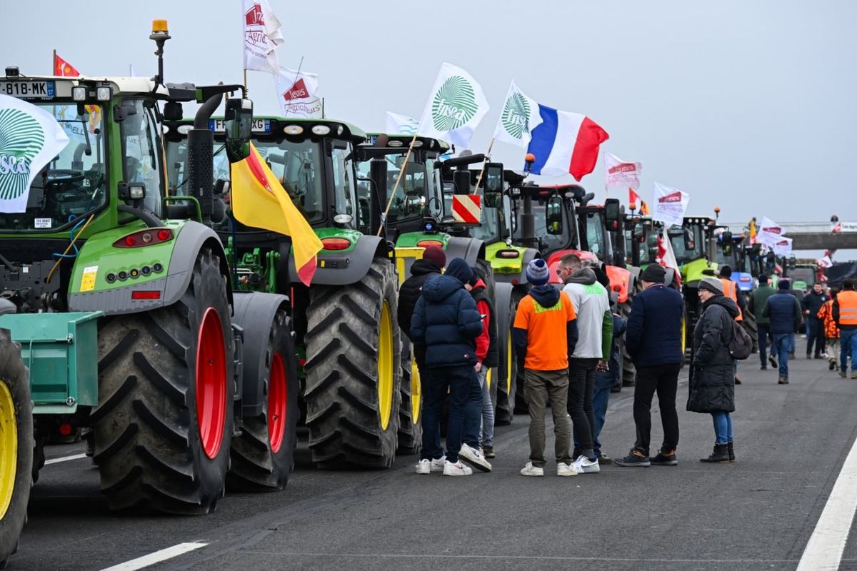 French farmers protest