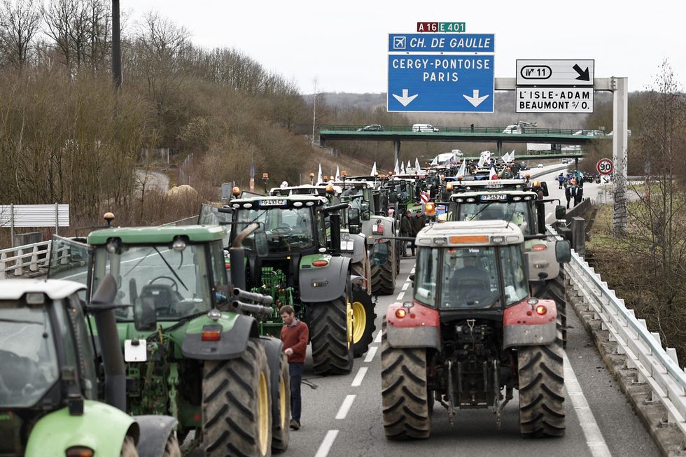 French farmers protest