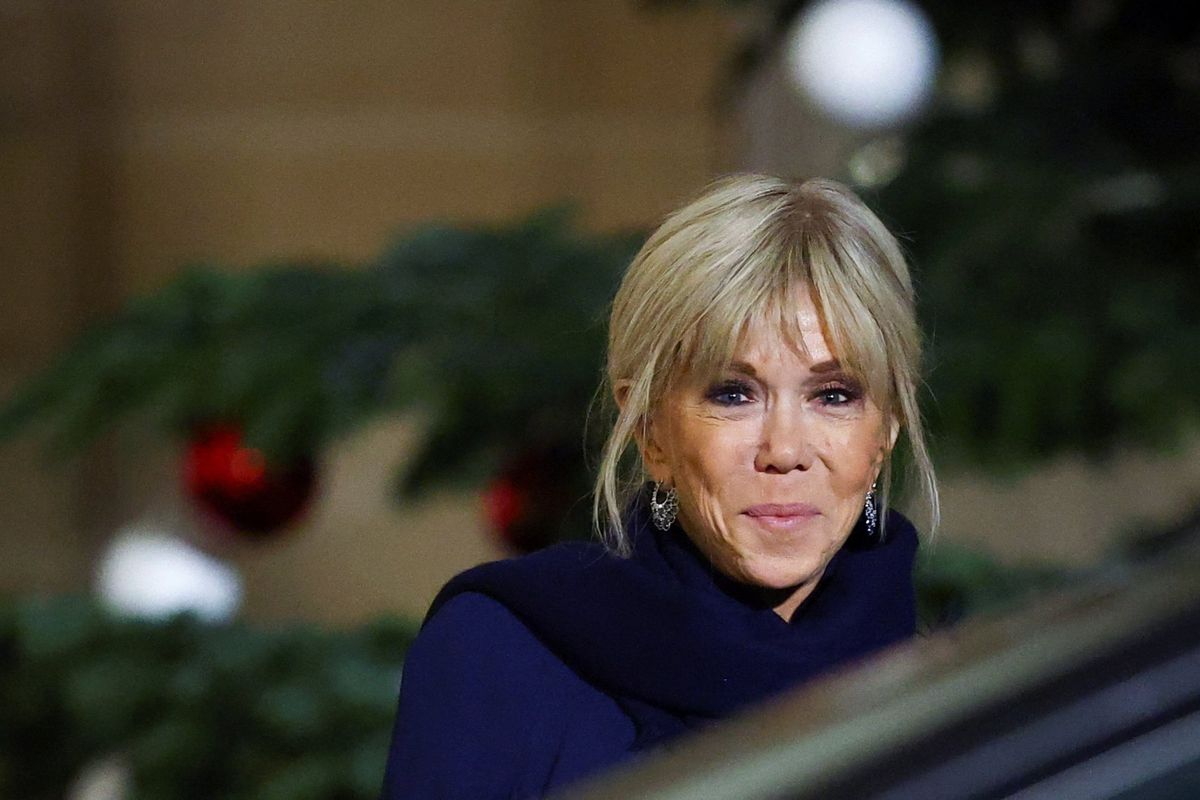French First Lady Brigitte Macron
