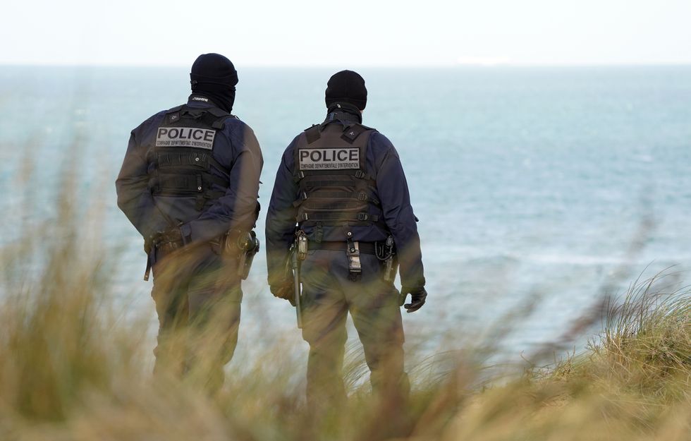French police on the beaches