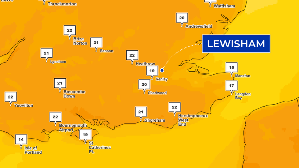 Friday April 4 weather map