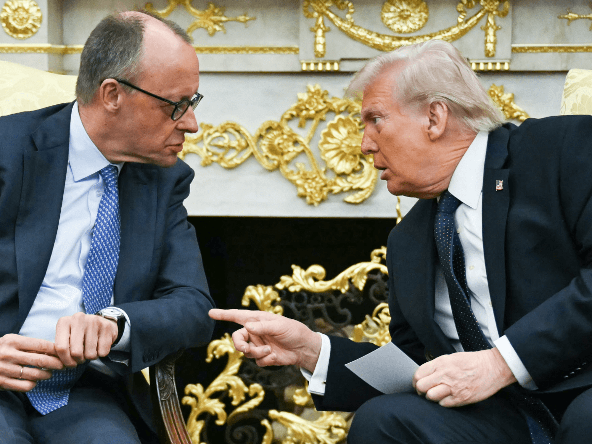 Friedrich Merz and Donald Trump