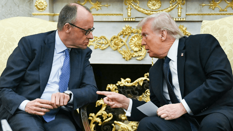 Friedrich Merz and Donald Trump