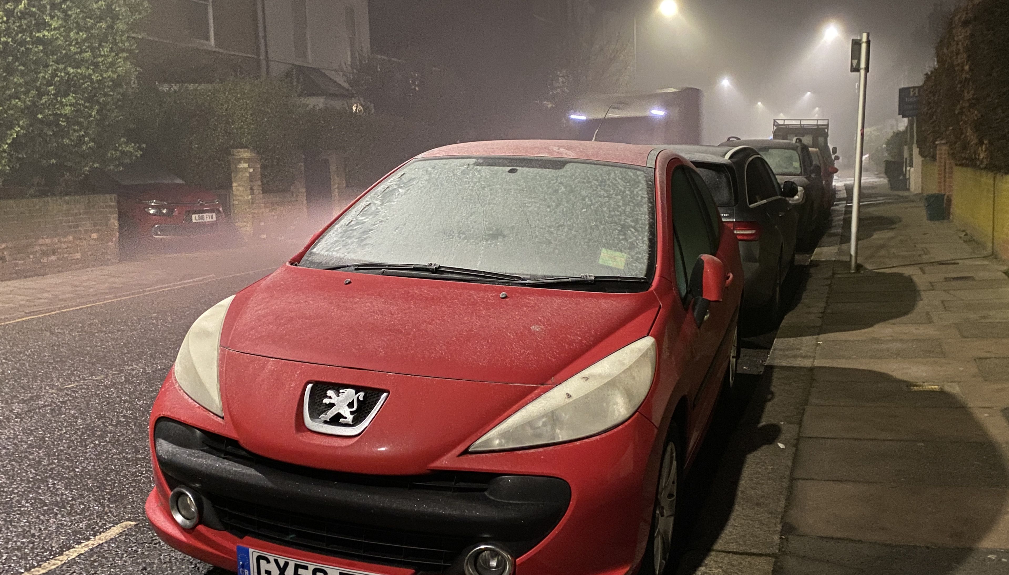 Frost covers the windscreen of a car in Kew, south west London as the capital wakes up after a night when temperatures again dipped below freezing. Picture date: Tuesday January 18, 2022.
