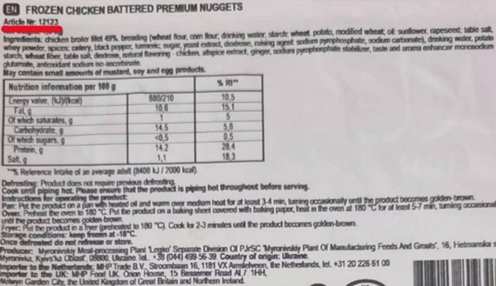 Frozen Chicken Battered Premium Nuggets