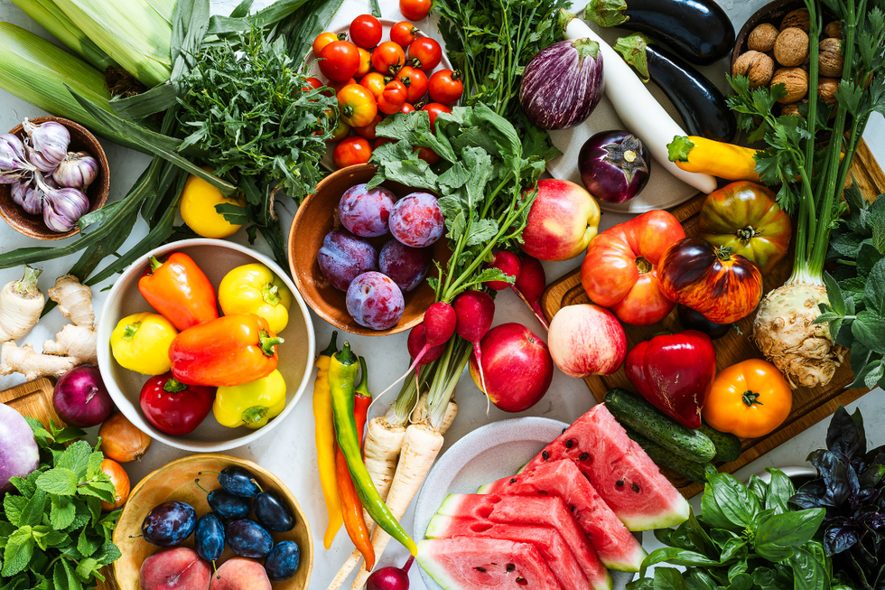 Fruit and vegetable platter