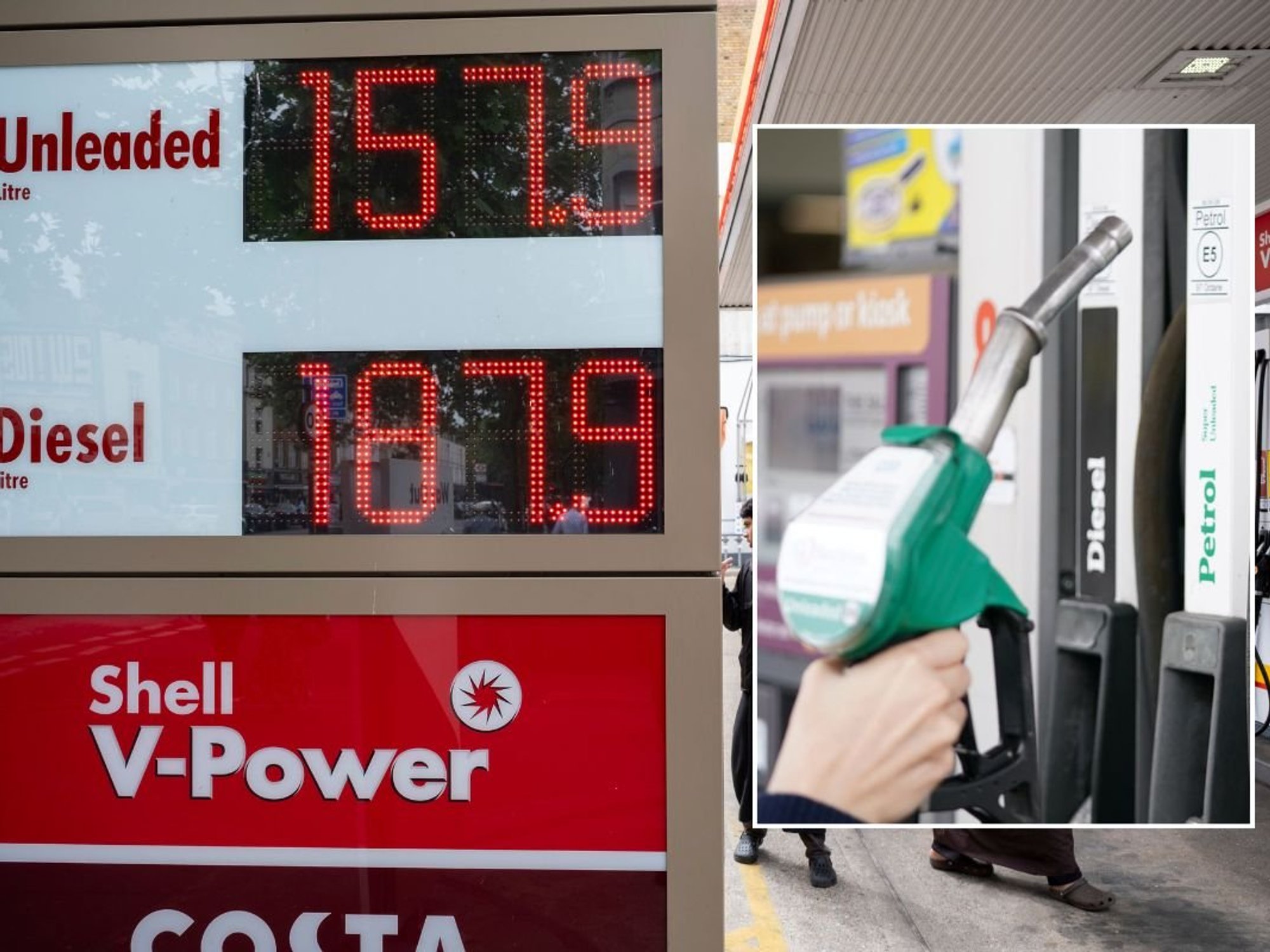 Fuel prices and a fuel pump