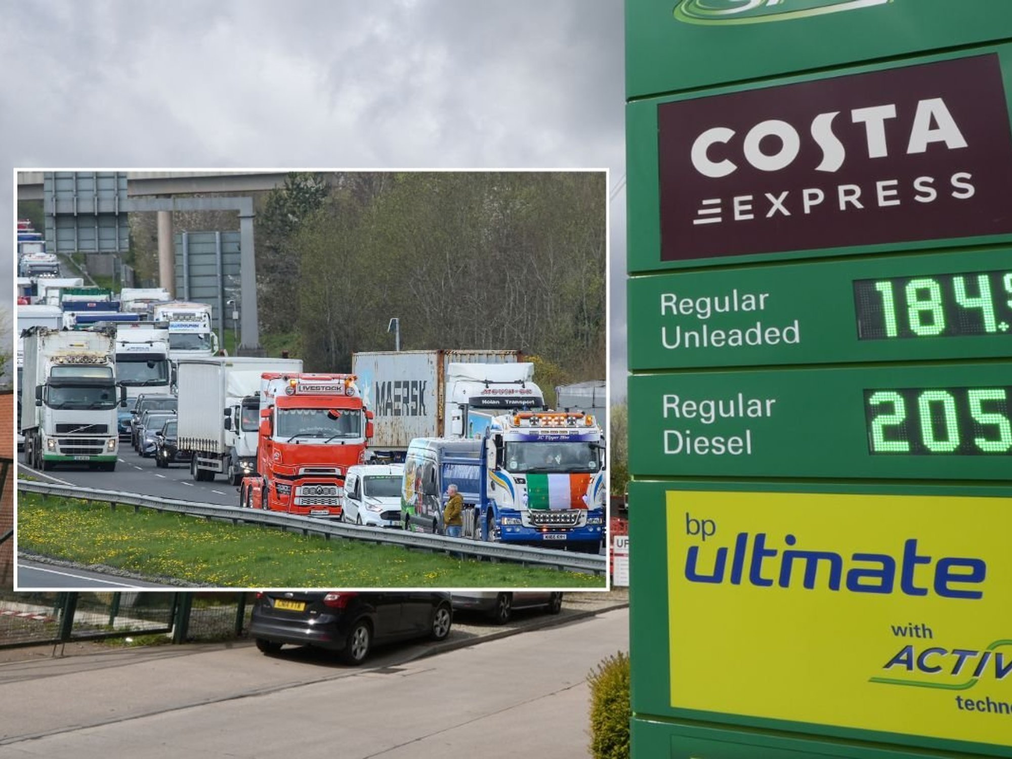 Fuel protests in Ireland and expensive petrol and diesel prices