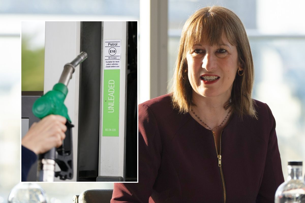 Fuel pump and Chancellor Rachel Reeves