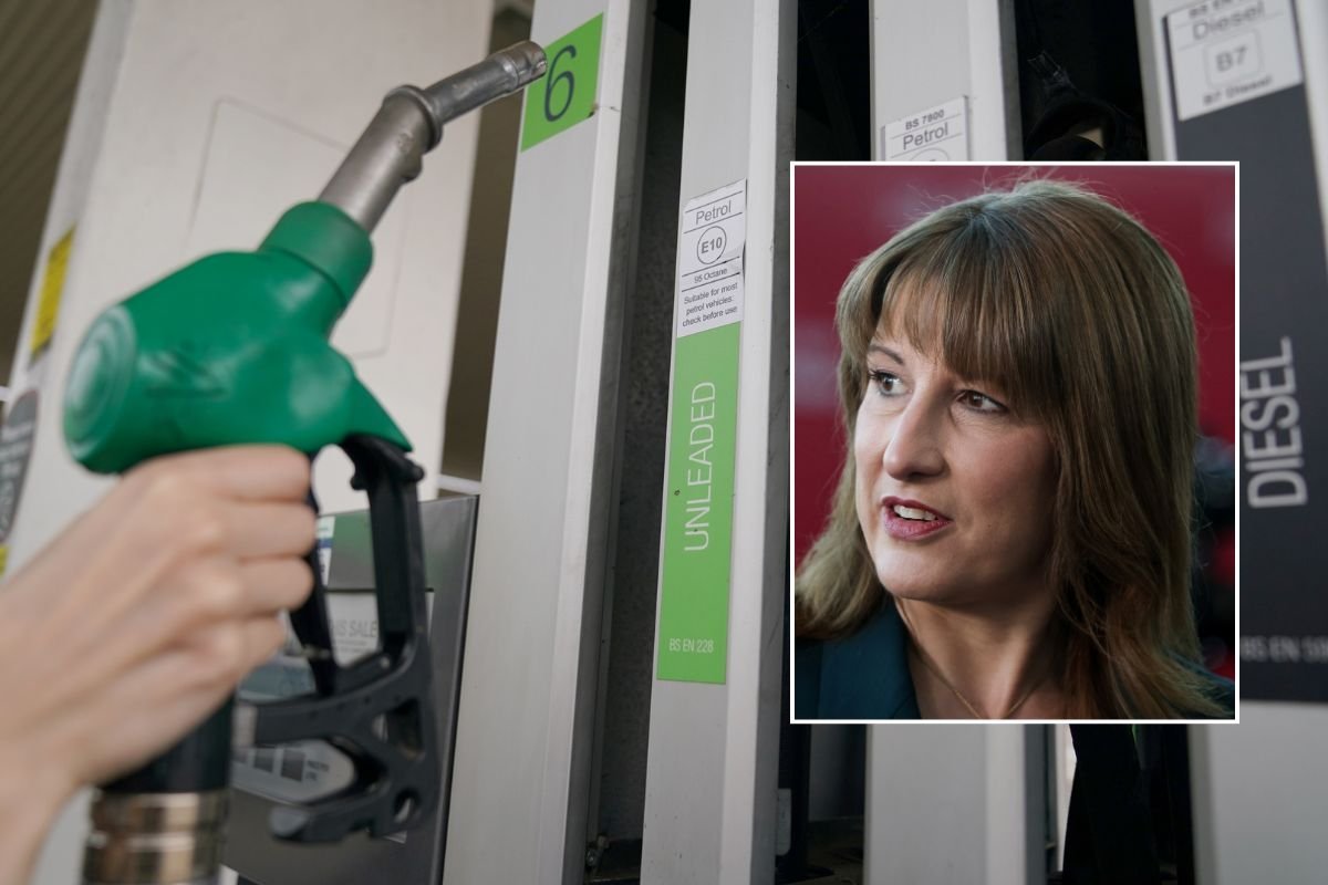 Fuel pump and Chancellor Rachel Reeves