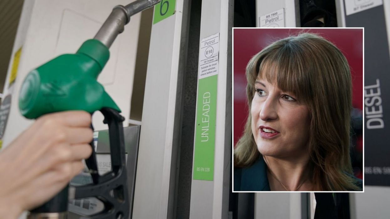 Fuel pump and Chancellor Rachel Reeves