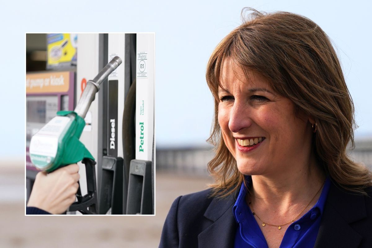 Fuel pump and Chancellor Rachel Reeves