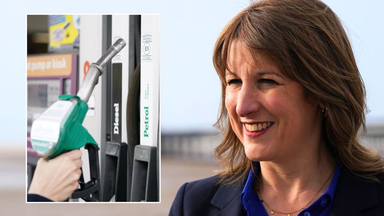 Fuel pump and Chancellor Rachel Reeves