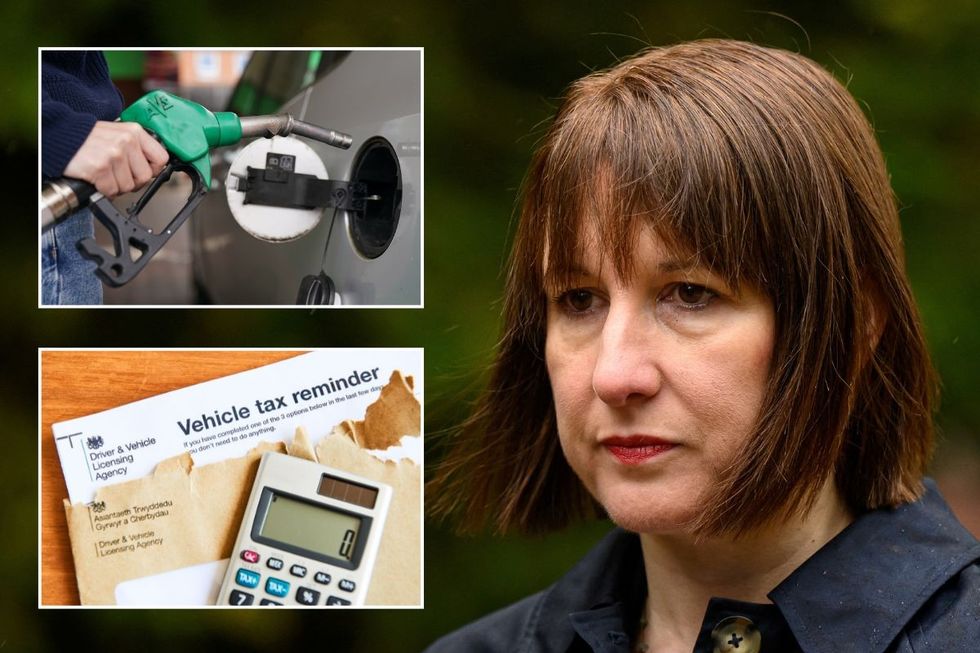 Fuel pump, vehicle tax reminder and Chancellor Rachel Reeves