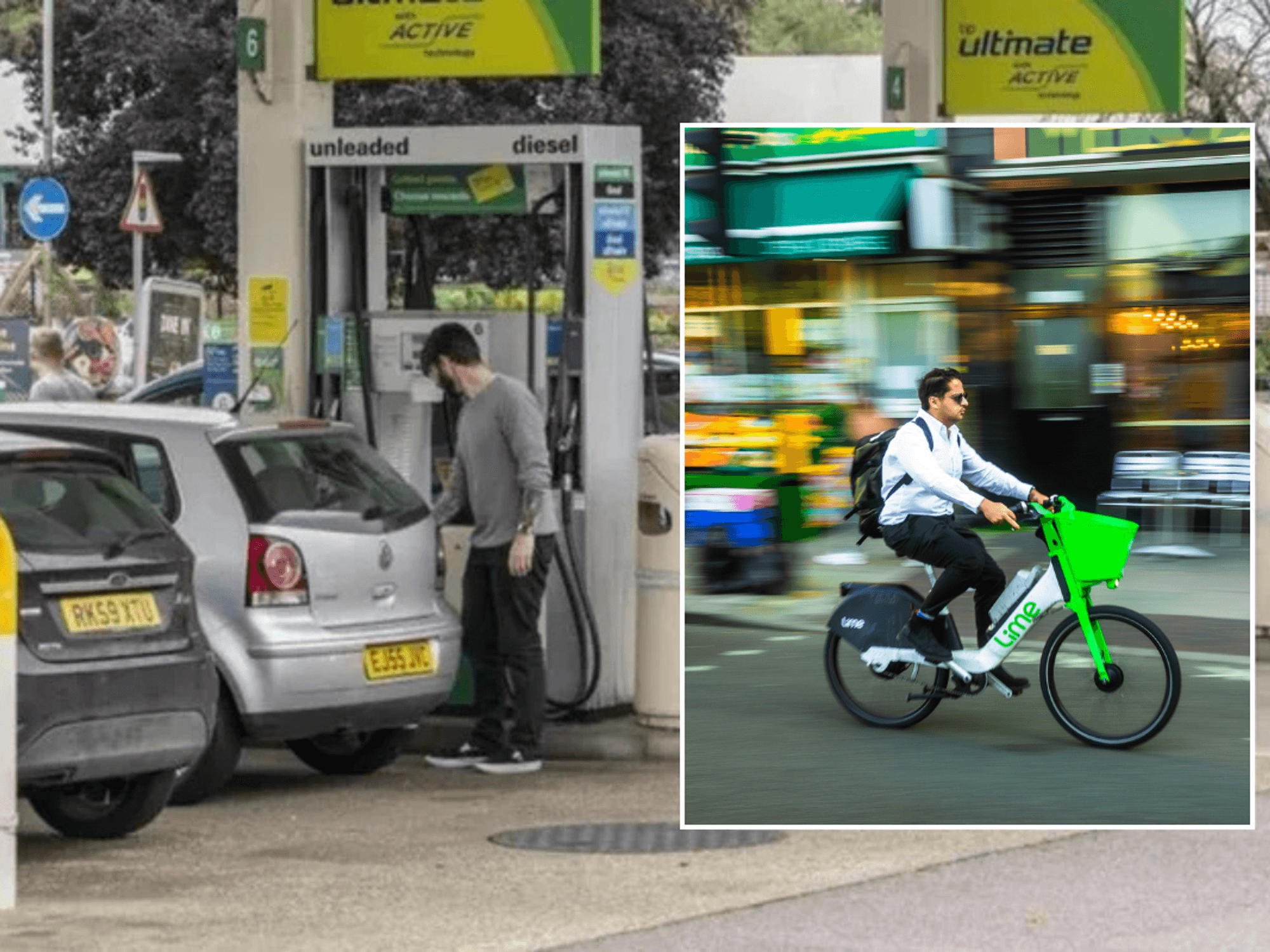Fuel station and e-bike