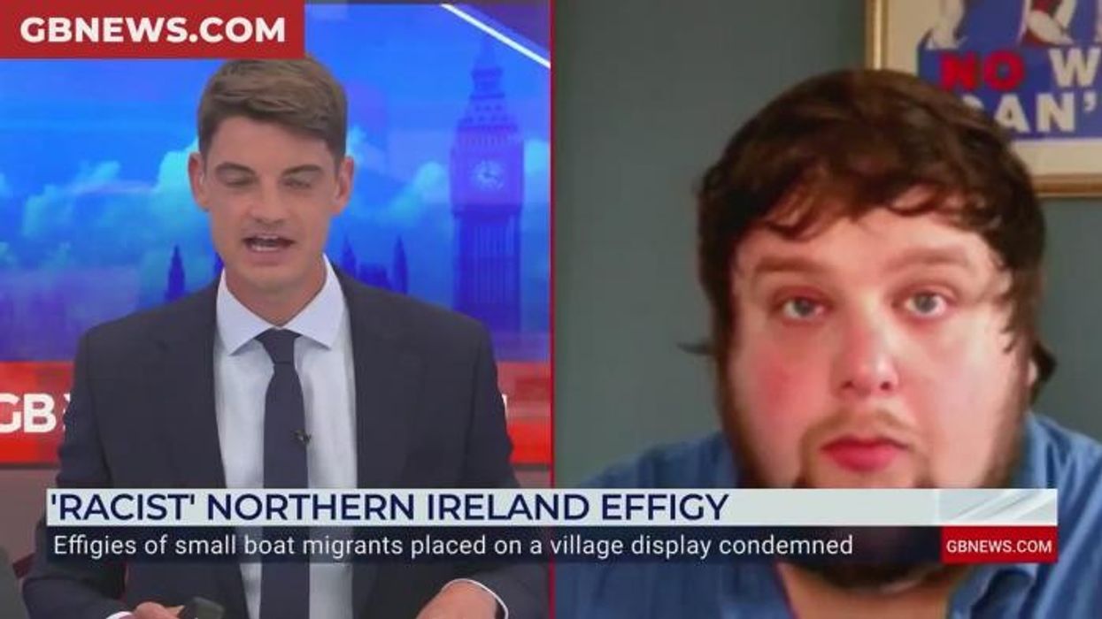 Furious GB News row erupts after effigy of migrants in boat set on fire: ‘Are you serious?!’