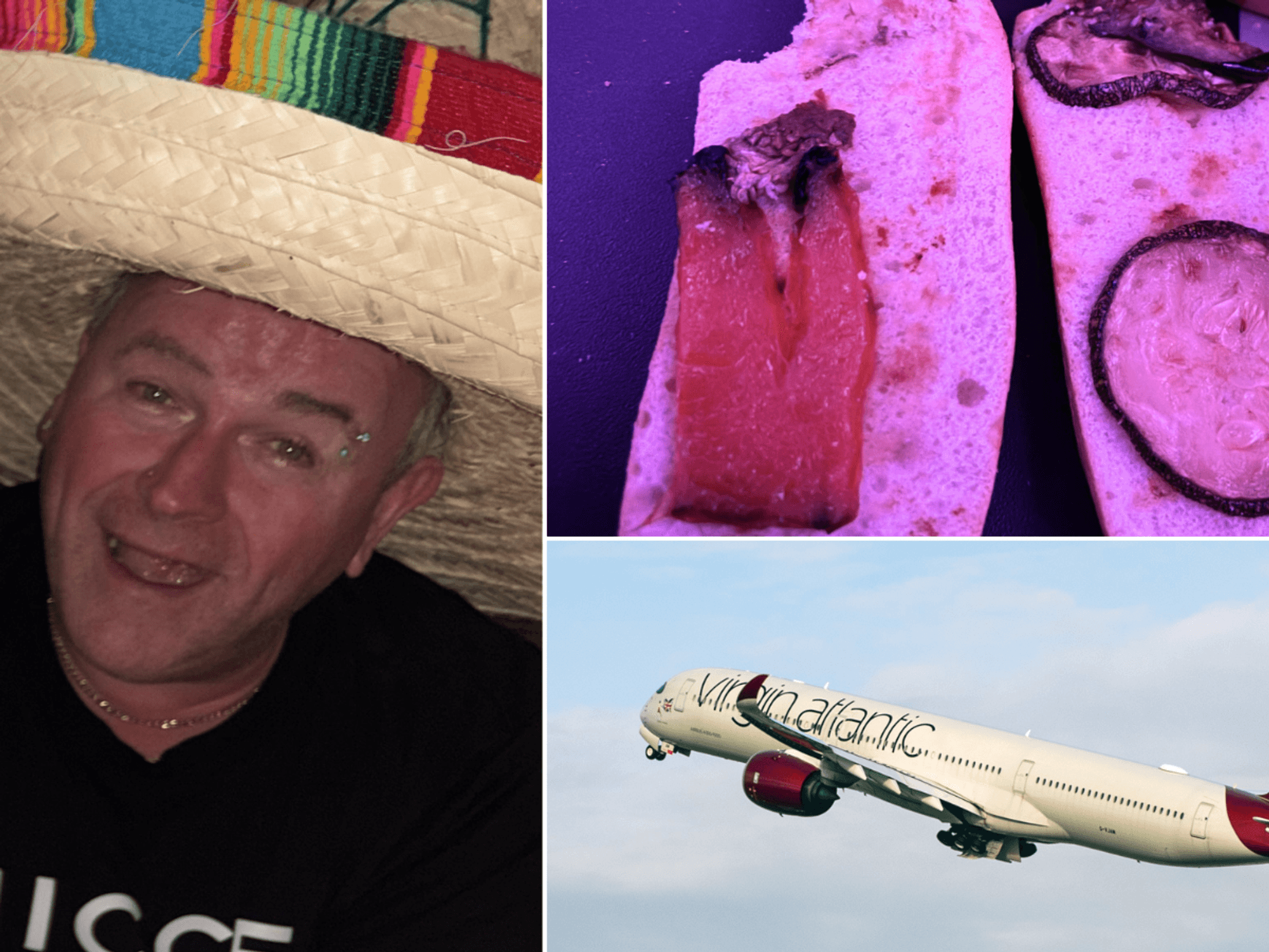 Furious passenger slams Virgin Atlantic after being served 'pitiful' vegan sandwich filled with m...