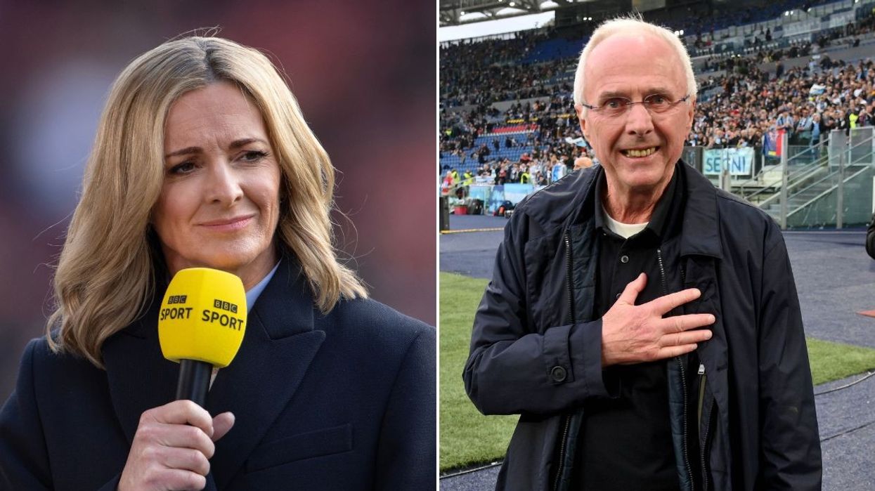 Gabby Logan and Sven-Goran Eriksson