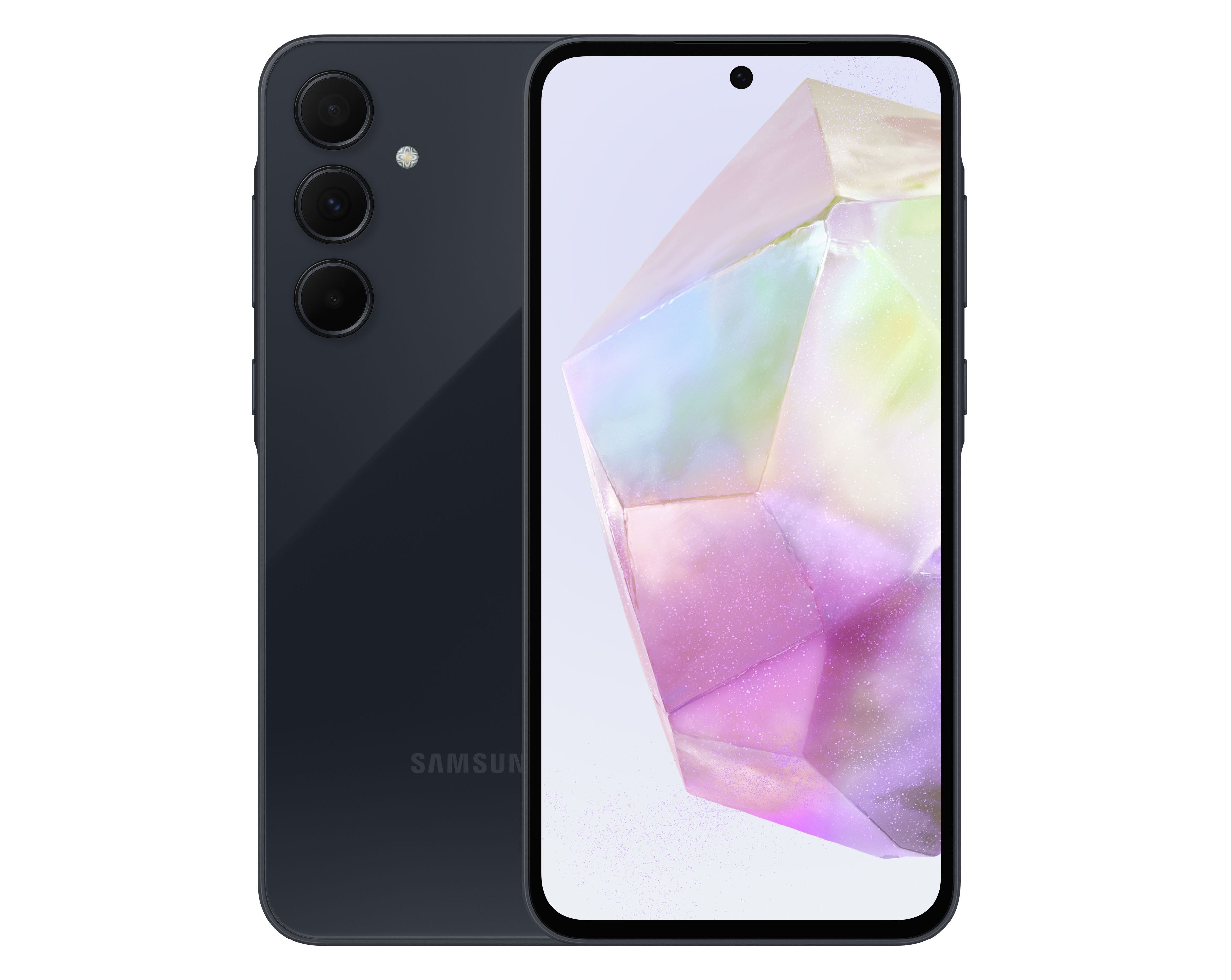 galaxy a35 5g pictured from the front and back