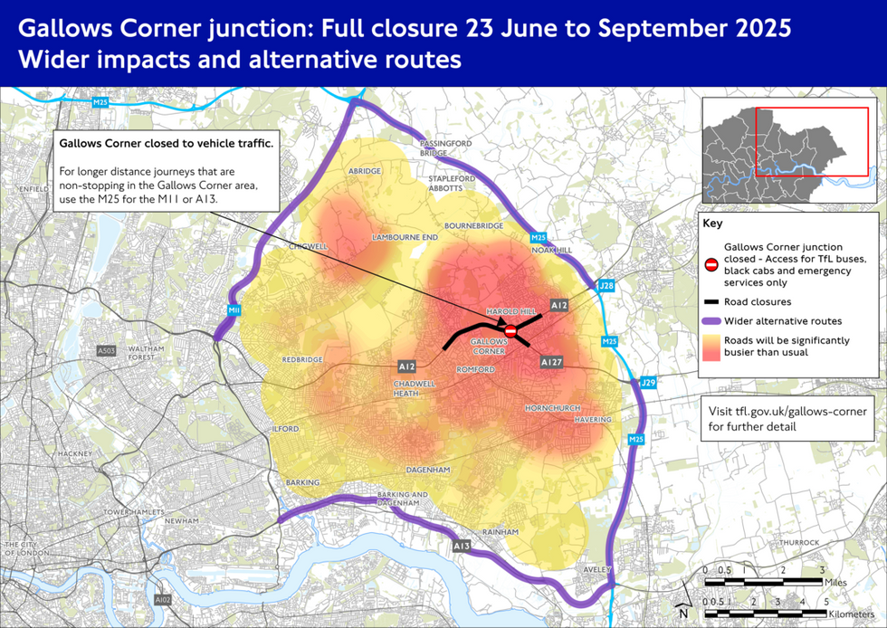 Gallows Corner junction