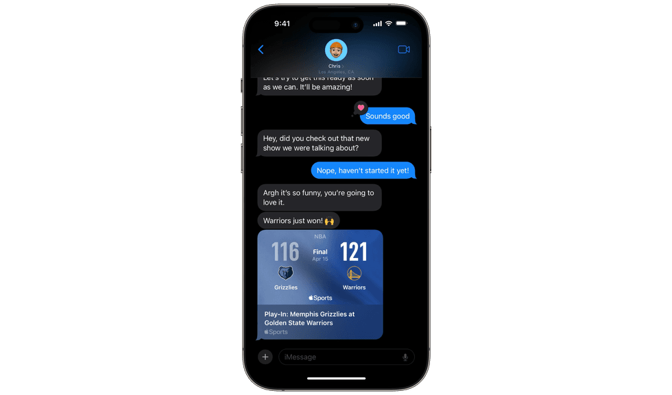 Game Card Sharing features down in iMessage