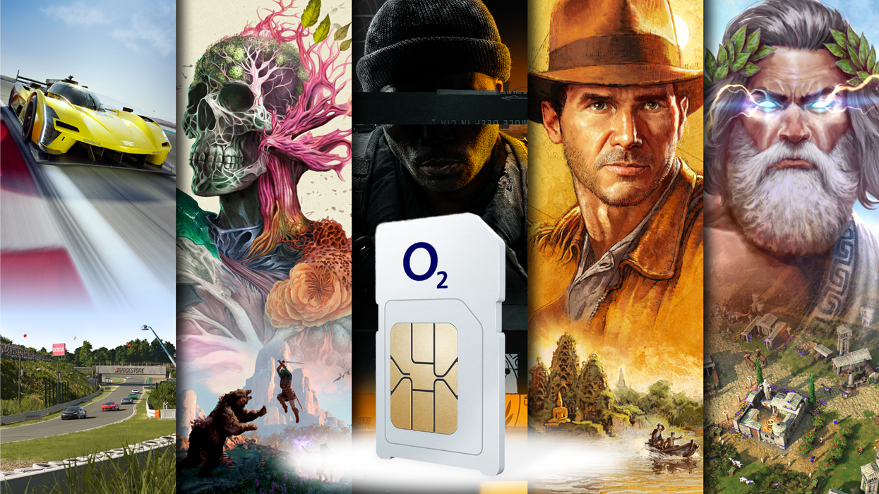 Game Pass Ultimate preview image showing screenshots from games like Avowed, Indiana Jones and the Great Circle Civilisation 7 and Forza