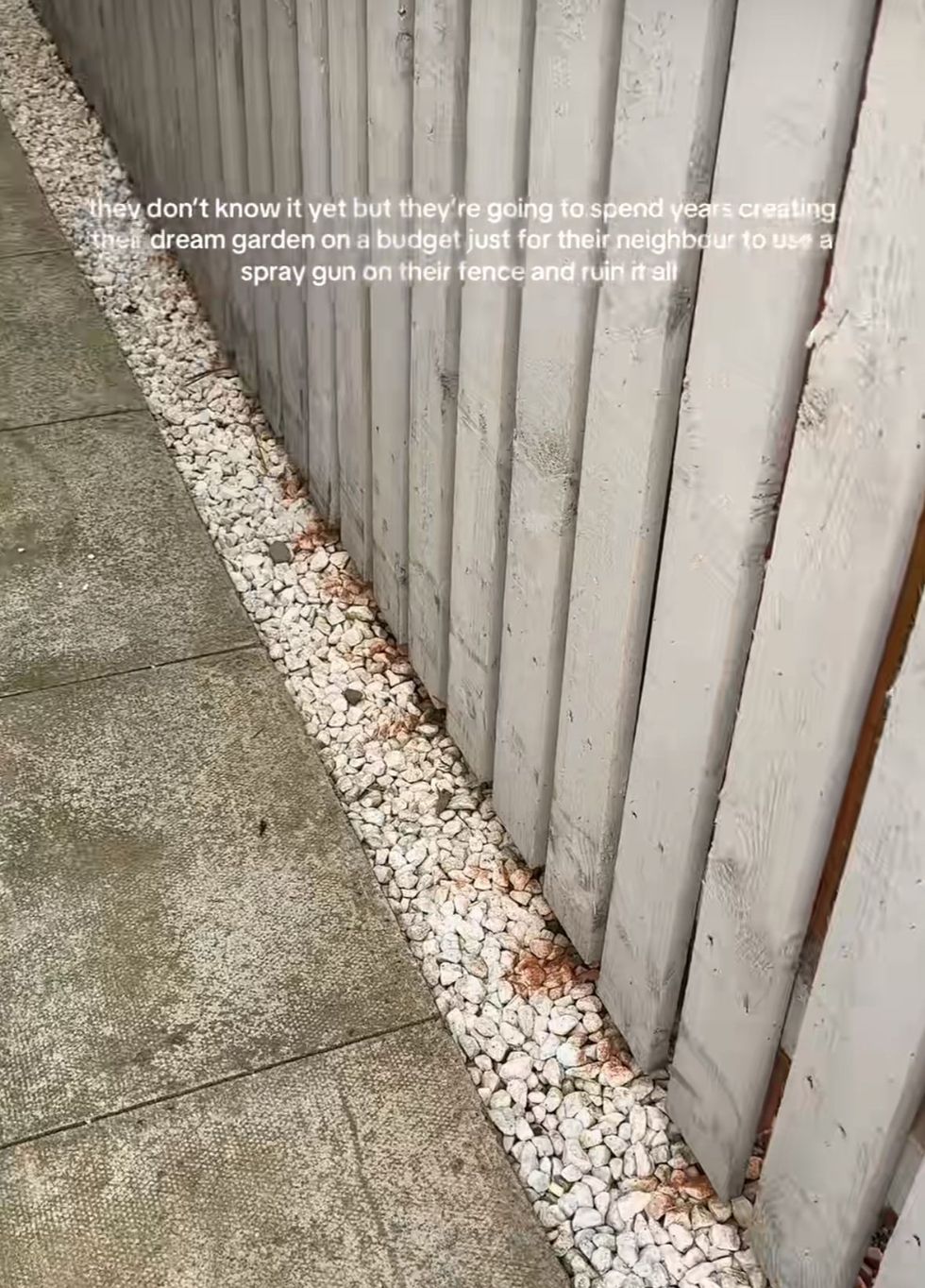Garden damage
