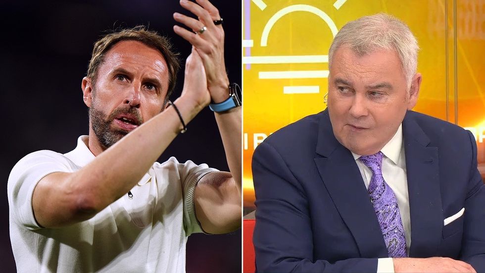 Gareth Southgate and Eamonn Holmes