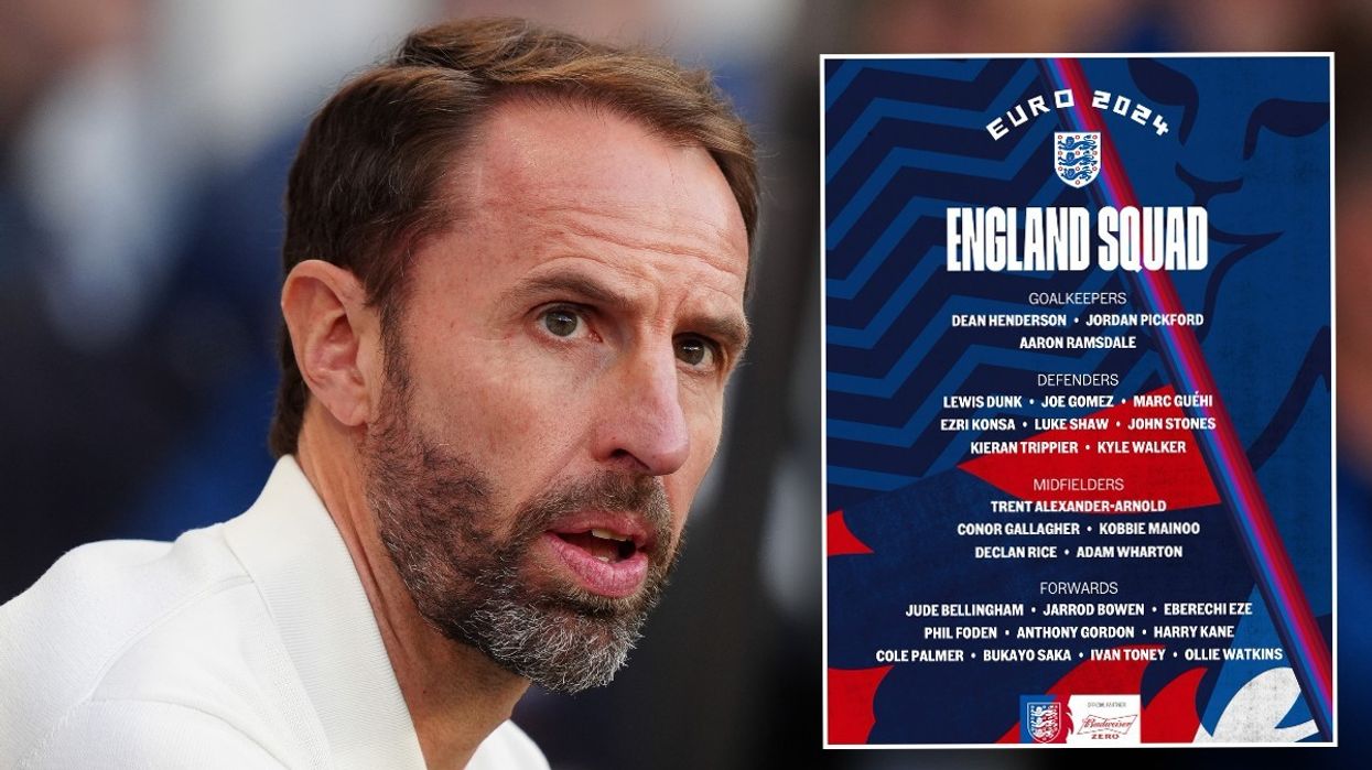 Gareth Southgate and England Squad