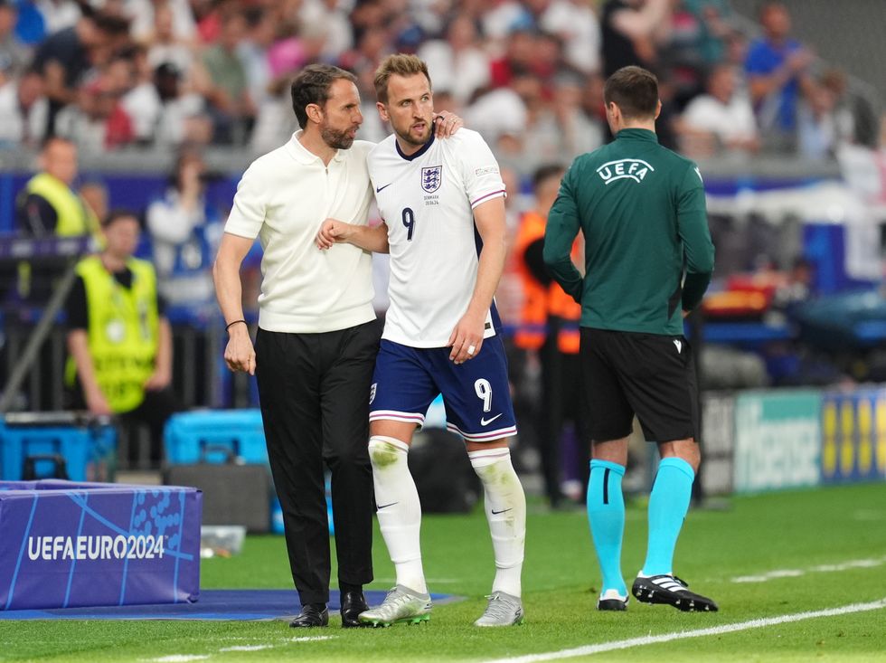 Gareth Southgate and Harry Kane