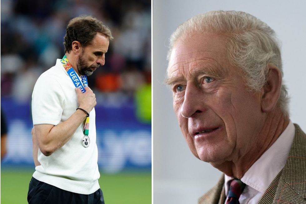 Gareth Southgate and King Charles