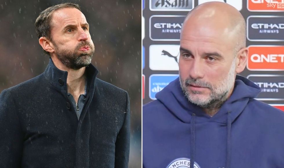 Gareth Southgate and Pep Guardiola
