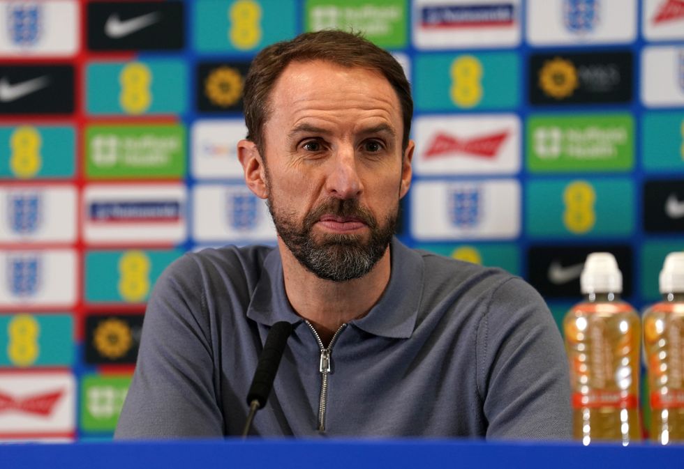 Gareth Southgate at a press conference after announcing the England Euro 2024 squad