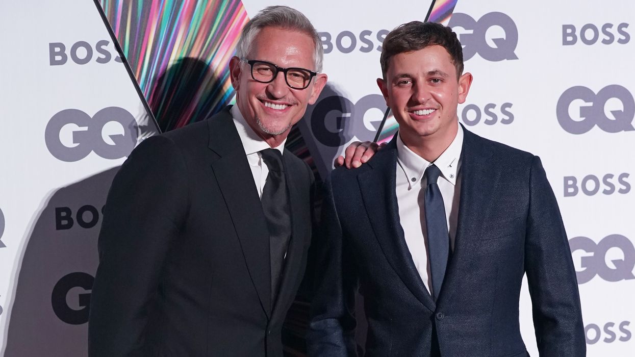 Gary and George Lineker arriving at the GQ Men of the Year Awards
