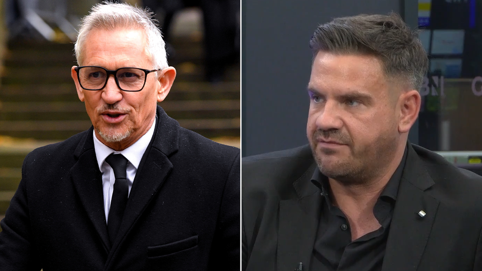 Gary Lineker and Aidan Magee