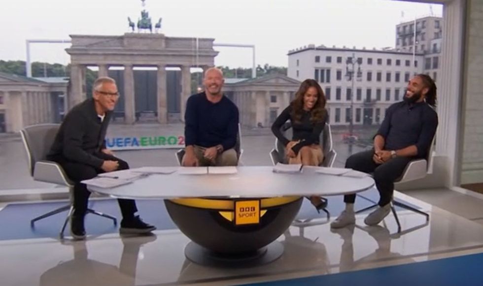 Gary Lineker and Alan Shearer joked with one another