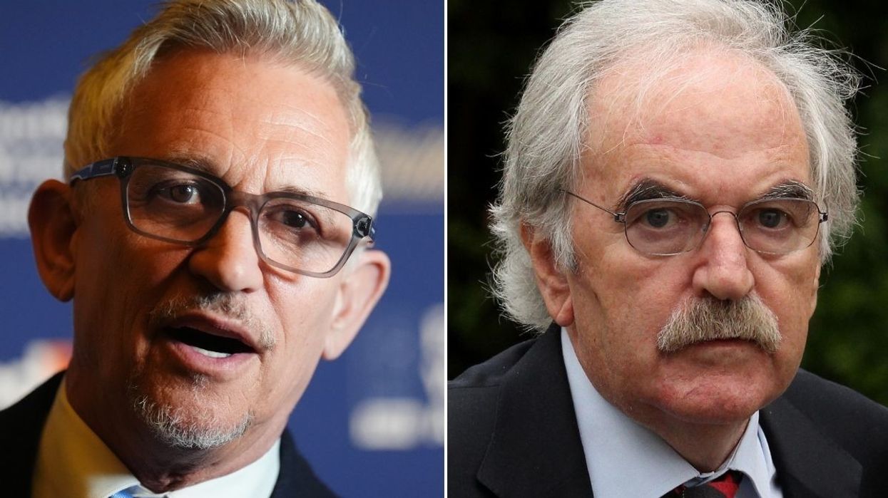 Gary Lineker and Des Lynam