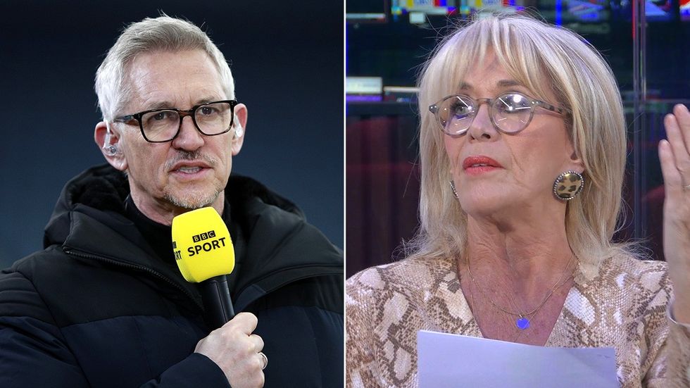 Gary Lineker, Carole Malone