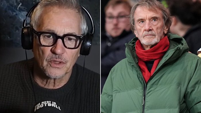 Gary Lineker has launched a blistering attack on Manchester United co-owner Sir Jim Ratcliffe after the billionaire\u2019s explosive remarks about immigration sparked fury across Britain
