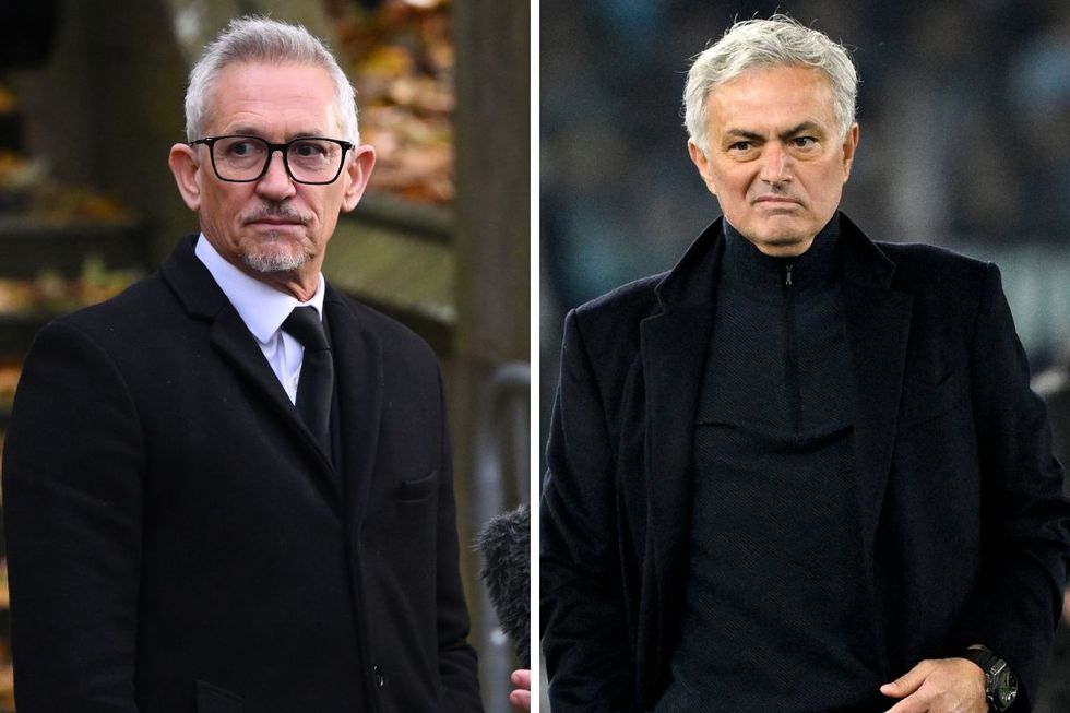 Gary Lineker Jose Mourinho