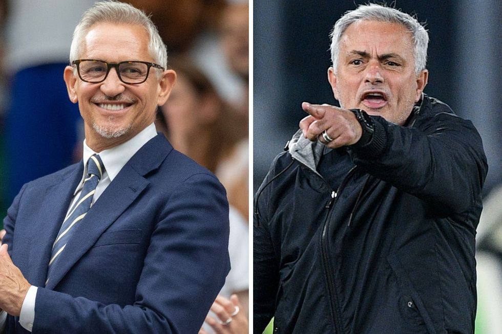 Gary Lineker Jose Mourinho