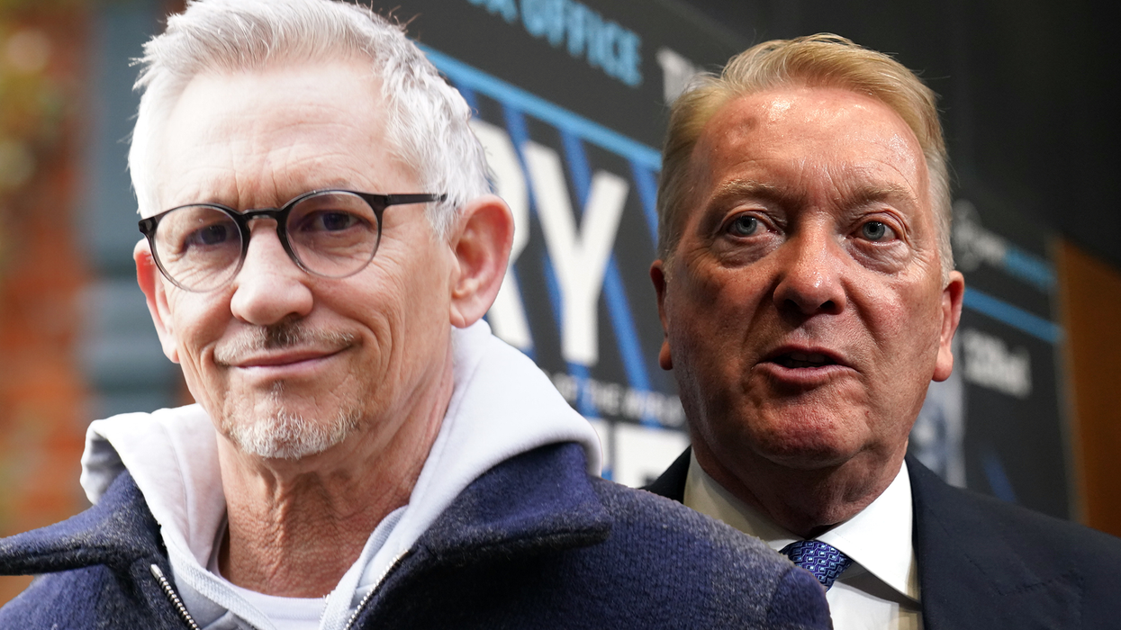 Gary Lineker (left) and Frank Warren (right).