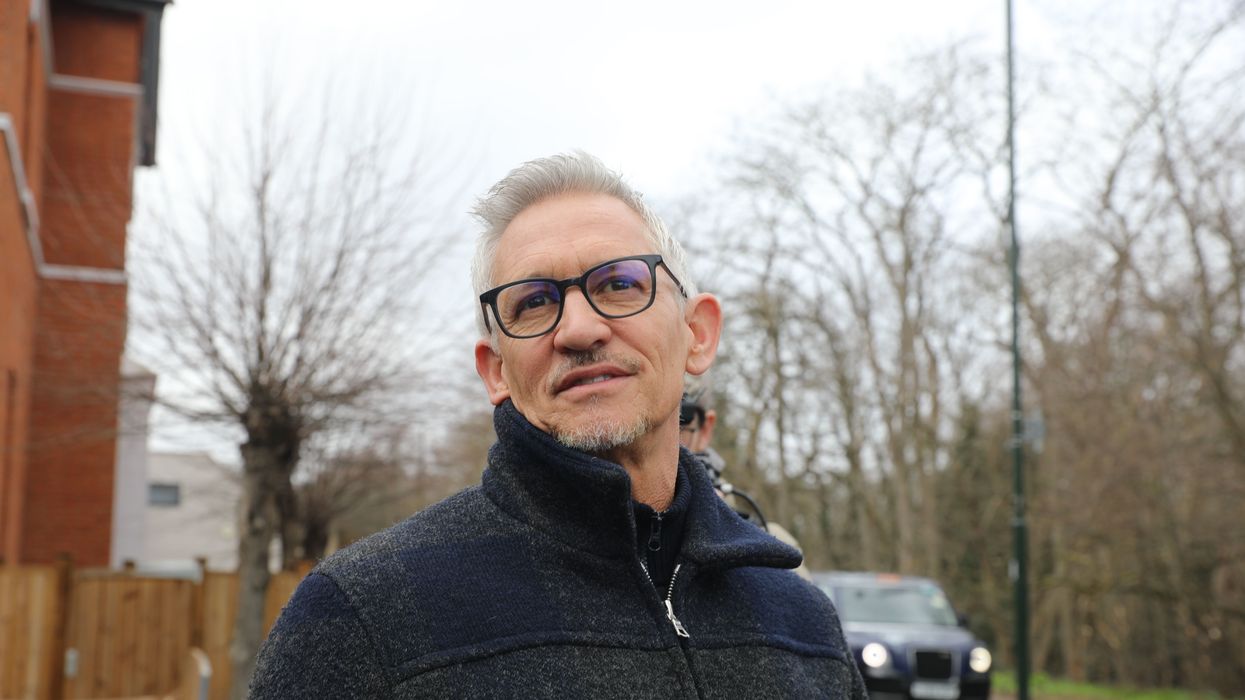 Gary Lineker outside his home